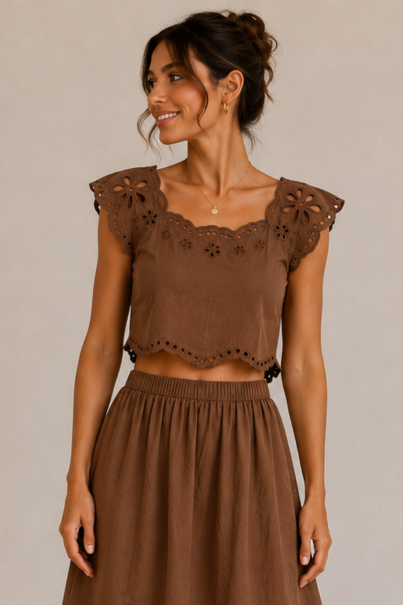 Brown Estrella Top