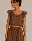 Brown Estrella Top