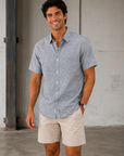 Stone Blue Olivier Short Sleeve Shirt