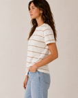 Ivory Light Brown Asher Tee