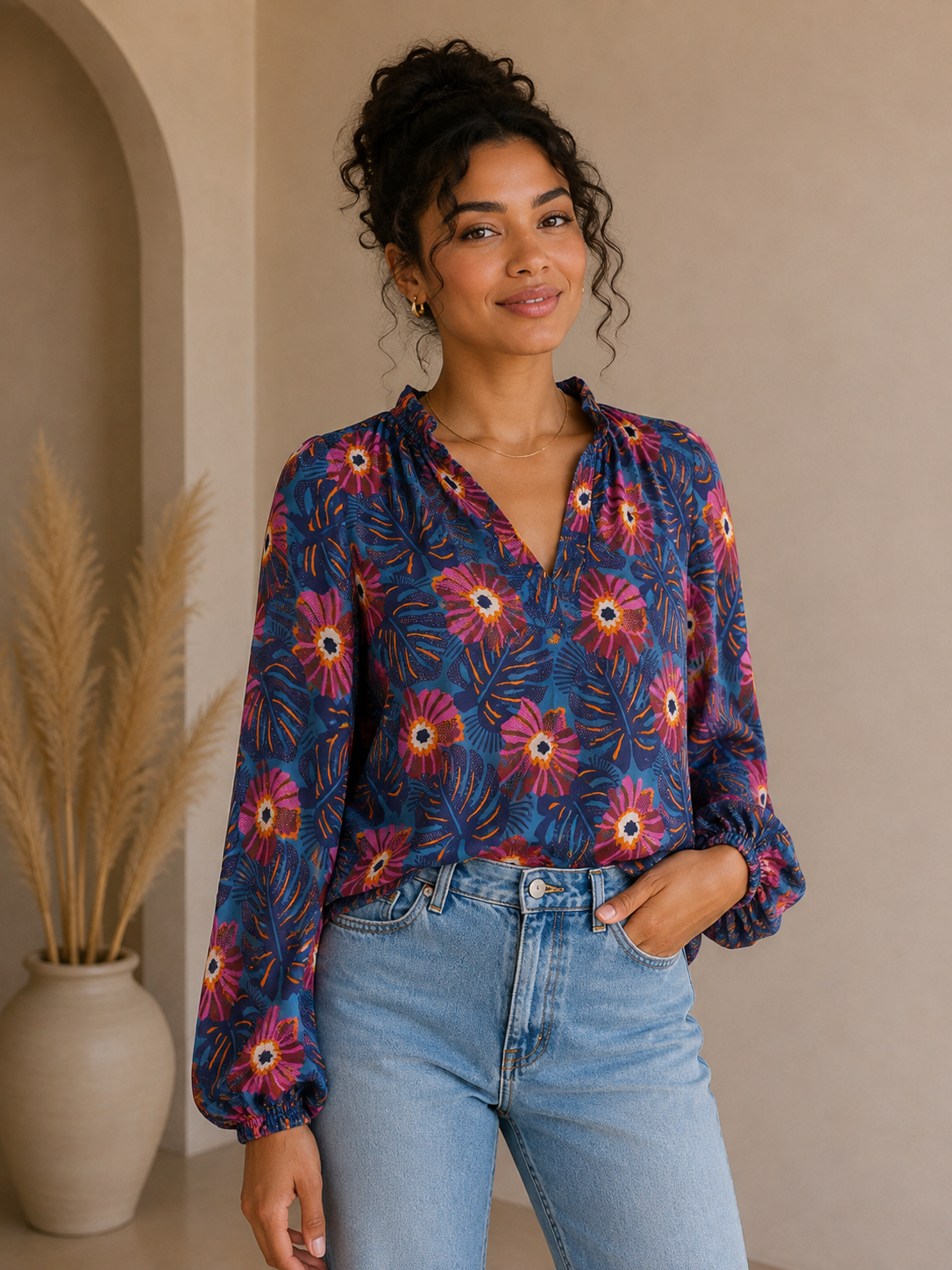 Blue Lacie Top