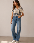 Navy Stripe Everlee Top