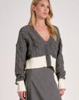 Grey White Callie Cardigan