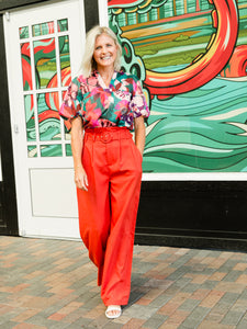Burnt Orange Bia Wide Leg Pant