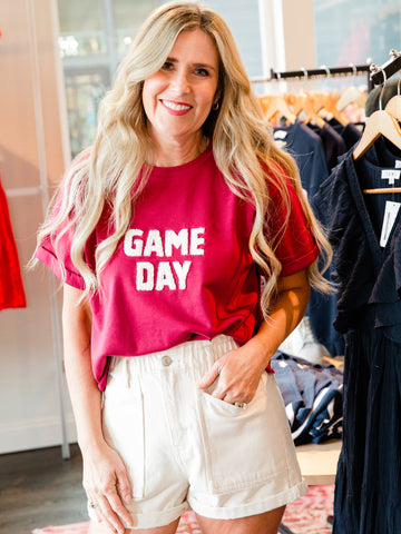 Burgundy Game Day Tee