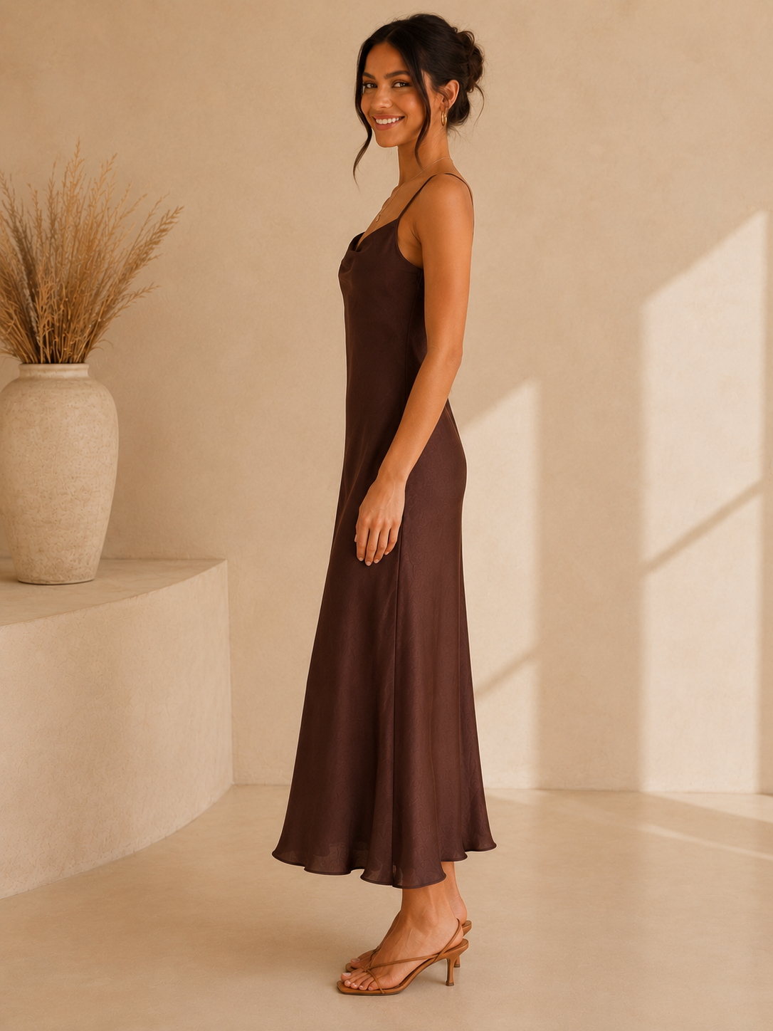 Brown Priscilla Dress
