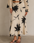 Soft Ecru Europa Clem Floral Skirt
