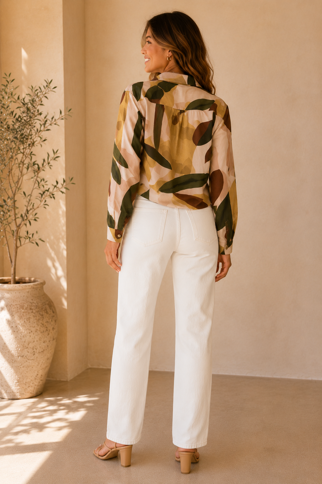 Sage Brown Ruthie Blouse