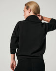 Black Airessentials Half Zip Sweater