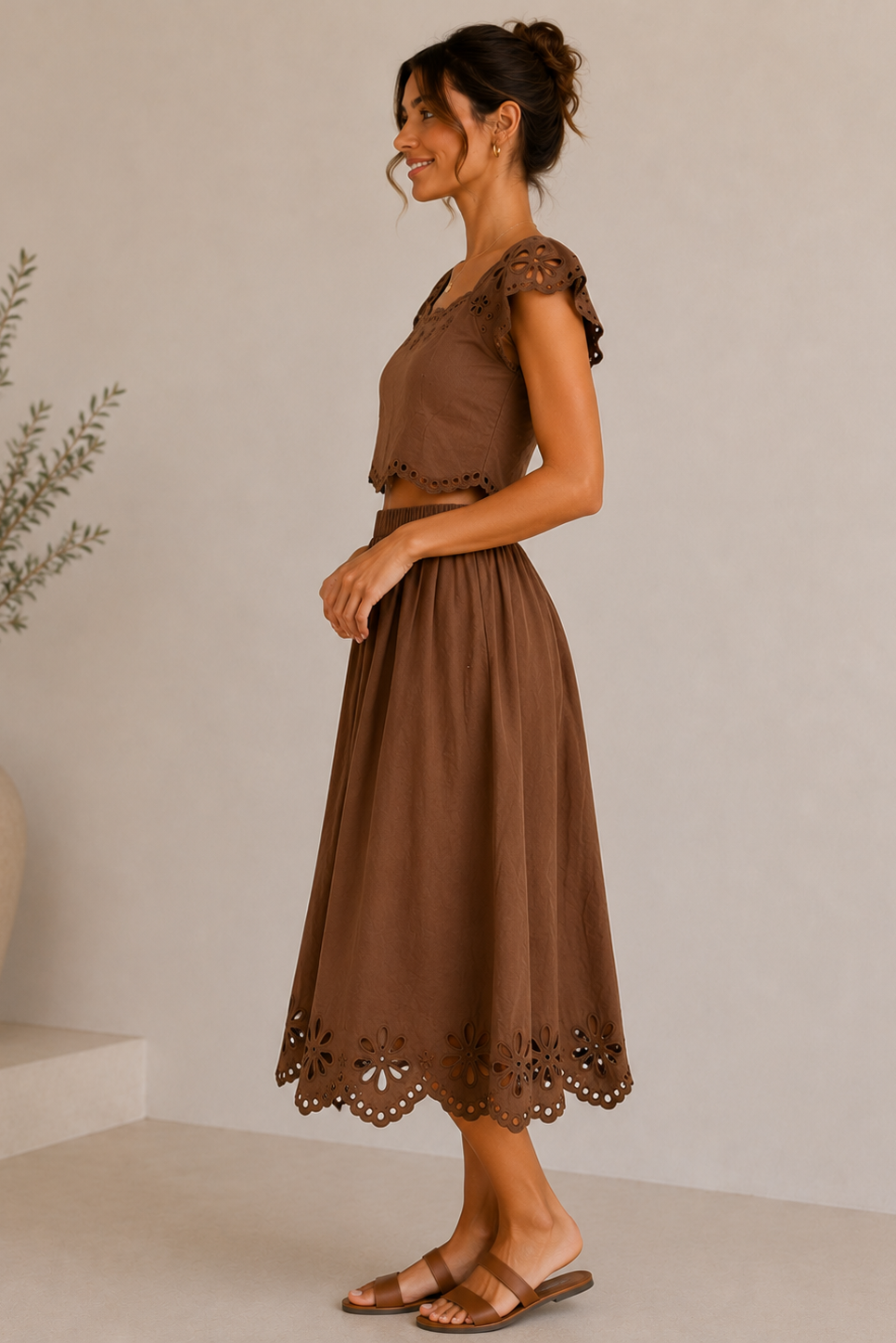 Brown Estrella Top