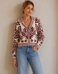 Burgundy Florence Blouse -