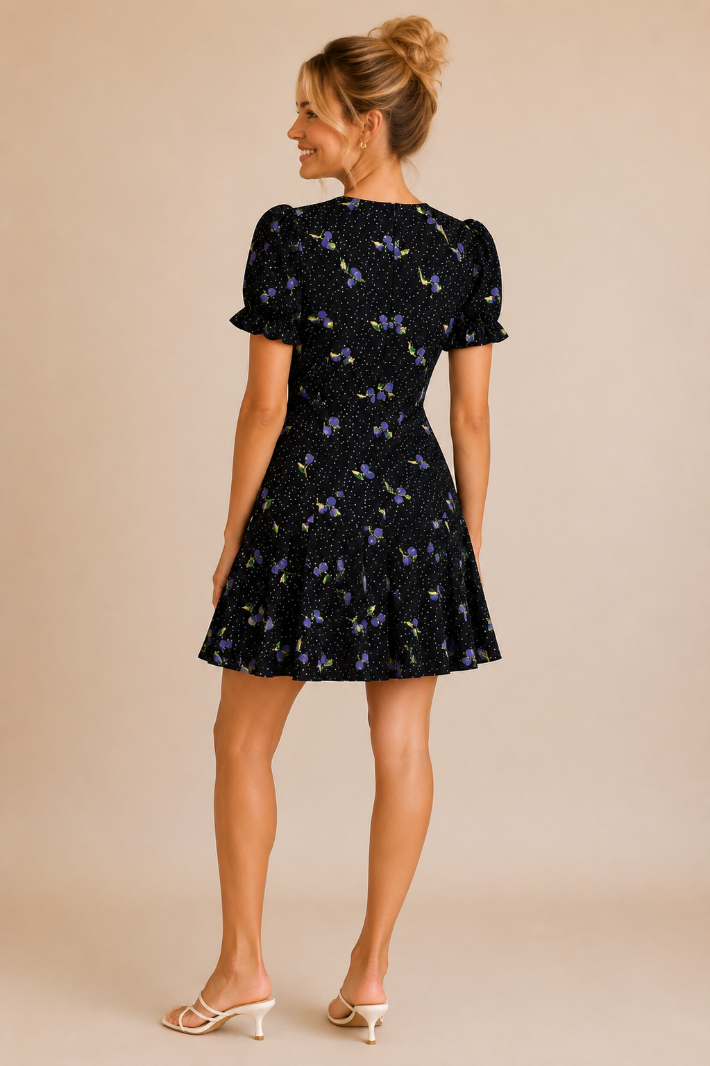 Navy Dot Brenlee Dress