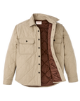 Warm Khaki Insulated Flannel Shirt
