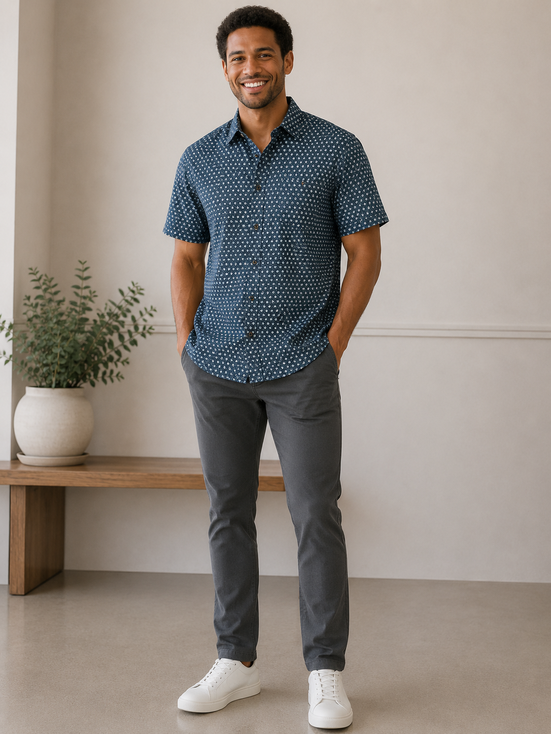 Dark Teal Morgan Short Sleeve Top