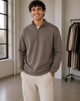 Cacao Rev Quarter-Zip