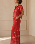 Coral Colette Blouse