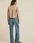 Warm Sand The Crop Ex Boyfriend Shirt