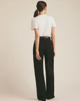 White Cropped Collegiate Tee