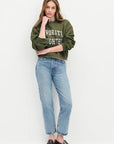 Smoketree Gardenia Cropped Collegiate Sweatshirt
