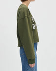 Smoketree Gardenia Cropped Collegiate Sweatshirt