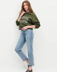 Smoketree Gardenia Cropped Collegiate Sweatshirt
