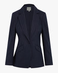 Navy Pinstripe The Favorite Blazer