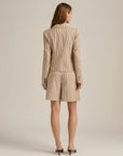 Beige/Navy Stripe The Miranda Blazer