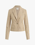 Beige/Navy Stripe The Miranda Blazer