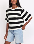 Chalk & Black Belle Tee