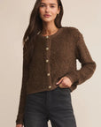 Root Beer Maxie Fluffy Cardigan