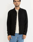 Black Mohair Button Up Knit