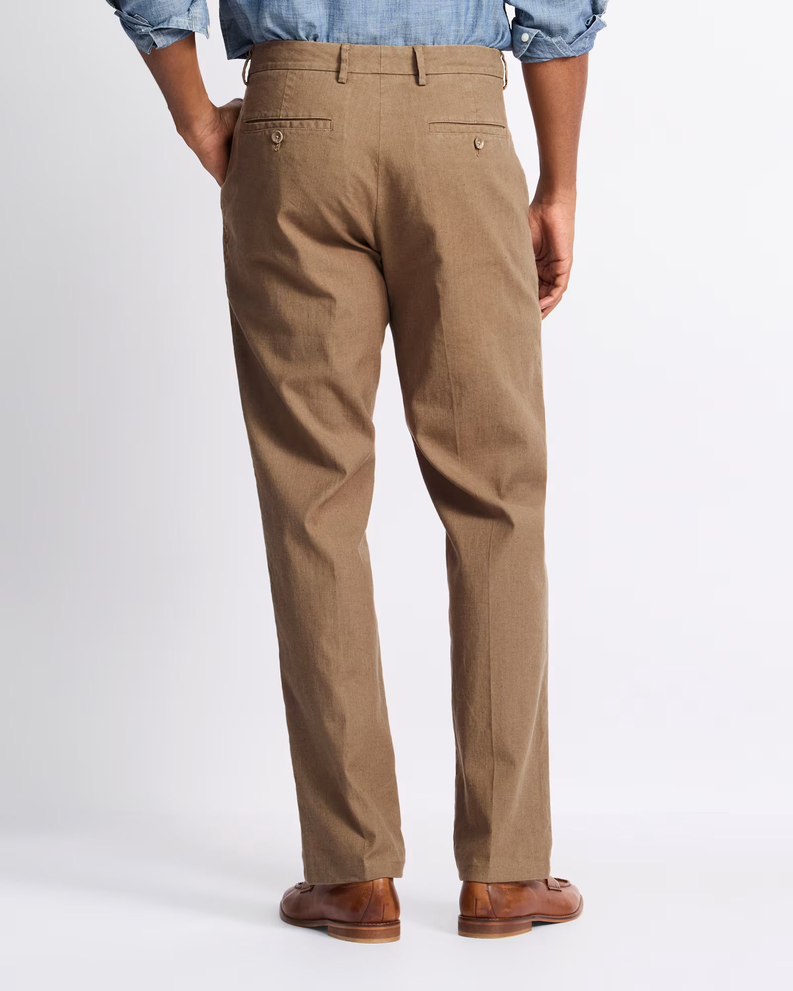 Espresso Coastal Linen Pant