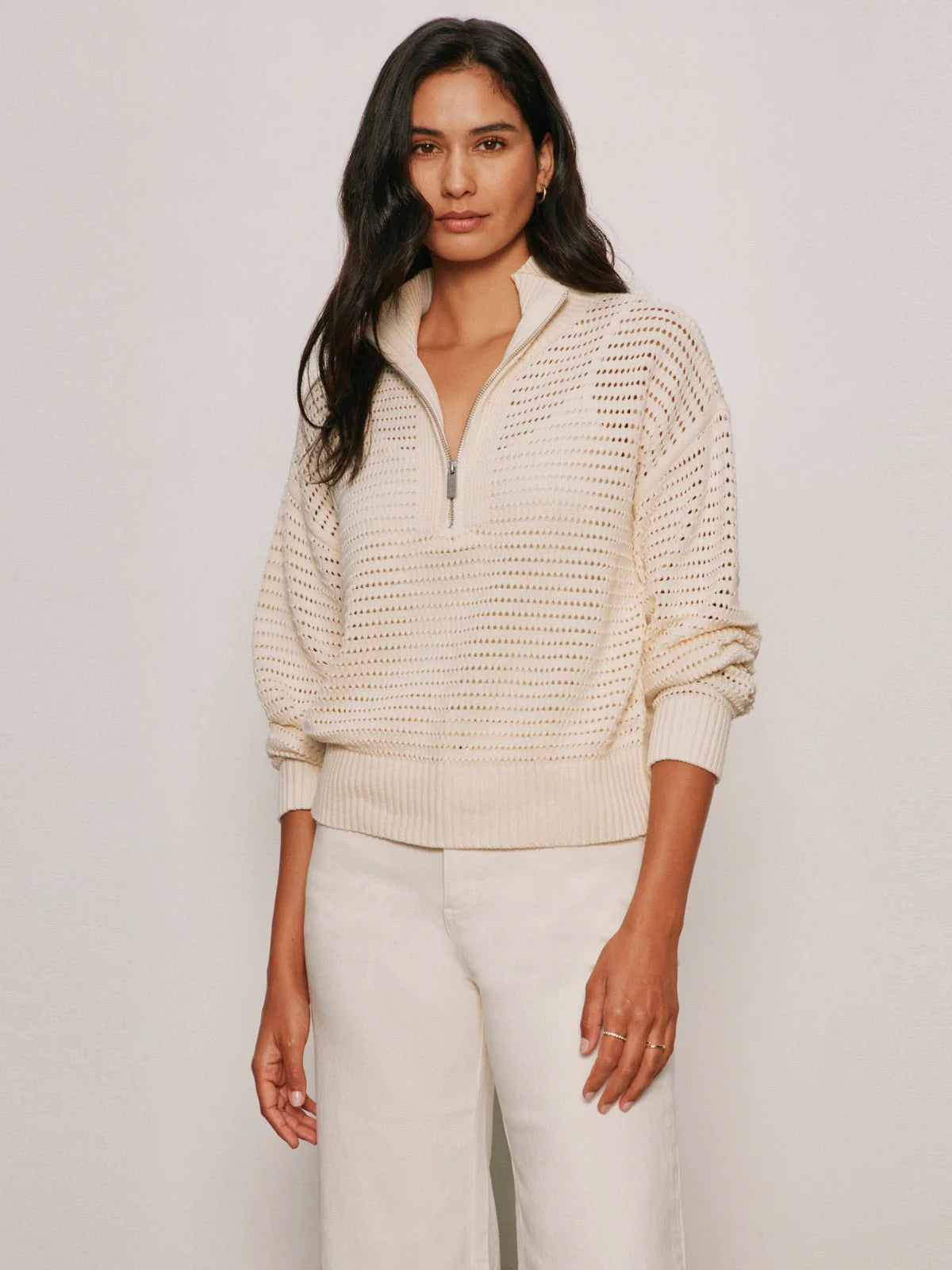 Collagen Knit 1/2 Zip Sweater