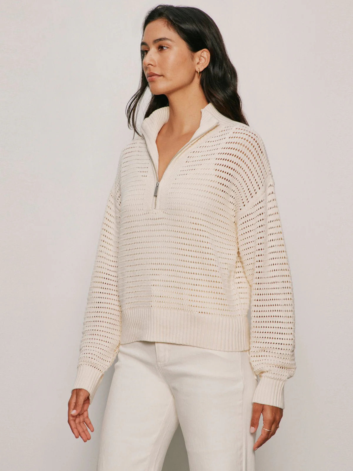 Collagen Knit 1/2 Zip Sweater