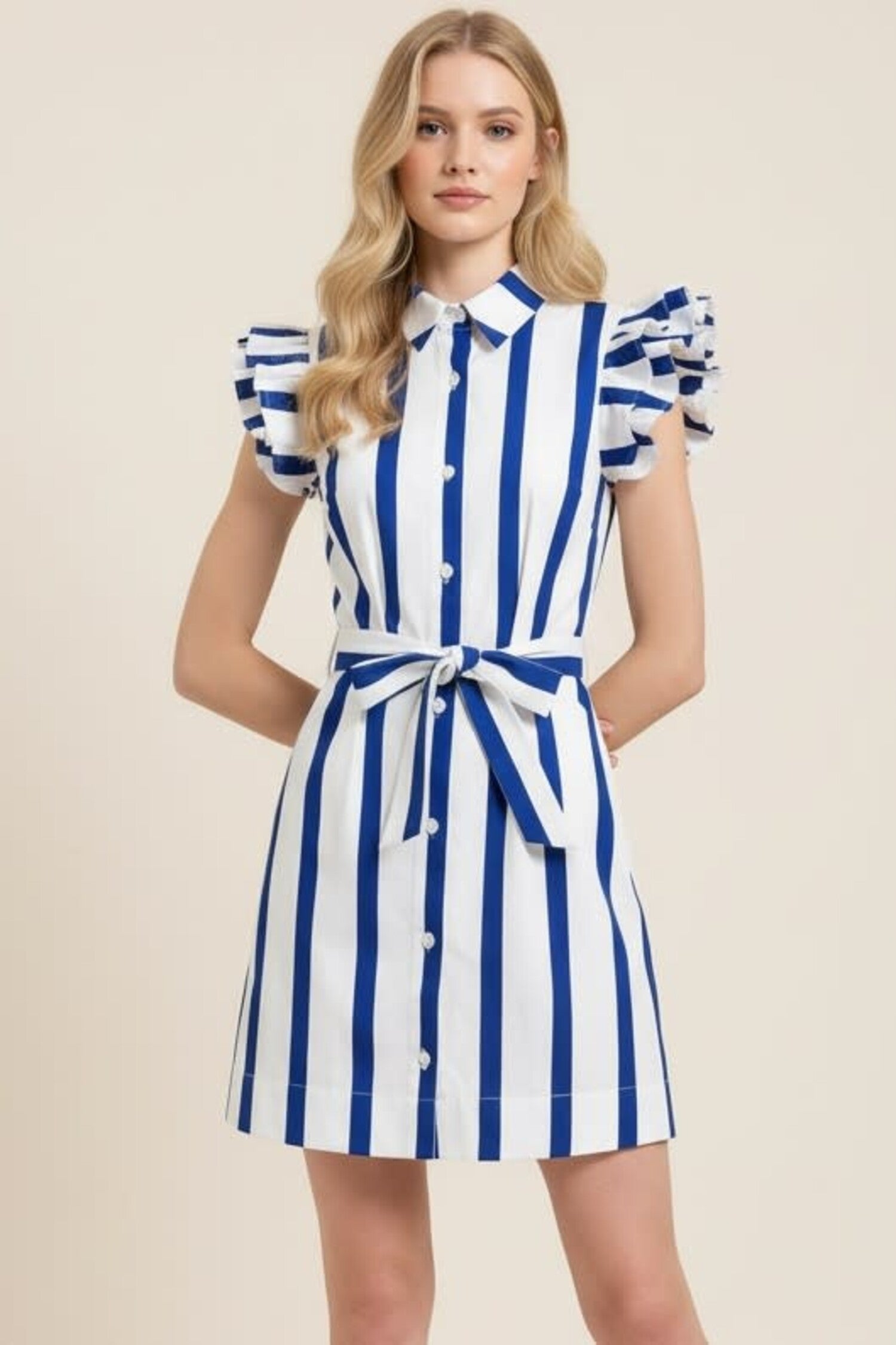 White & Blue Zara Dress White & Blue Zara Dress