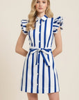 White & Blue Zara Dress