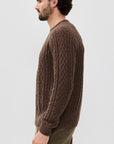 Chocolate Mohair Fishermans Knit