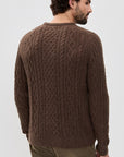 Chocolate Mohair Fishermans Knit