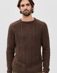 Chocolate Mohair Fishermans Knit