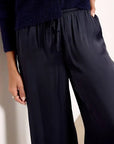 Black Isolde Satin Pant