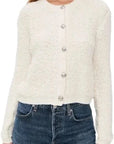 Warm White Maxie Fluffy Cardigan