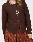 Chocolate Marsha Cardigan