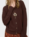 Chocolate Marsha Cardigan