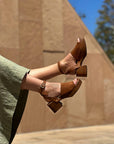 Brown Step Forward Suede Leather