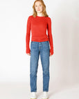 Candy Red Carsyn Longsleeve Top
