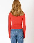 Candy Red Carsyn Longsleeve Top