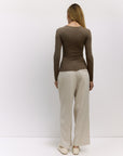 Taupe Amber Top
