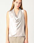 Pearl Cowl Neck Tank