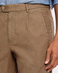 Espresso Coastal Linen Pant