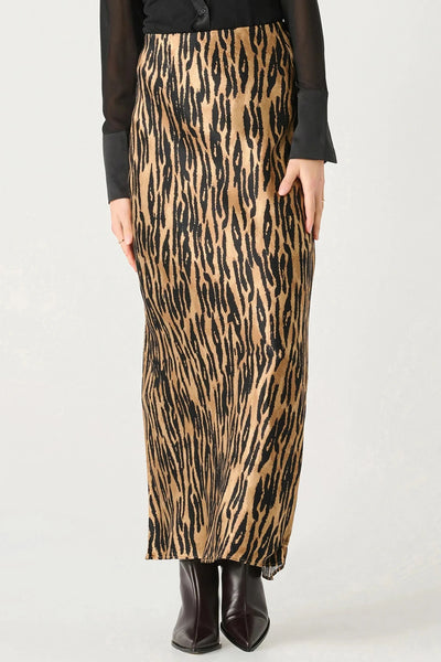 Black & Brown Animal Print Chloe Skirt